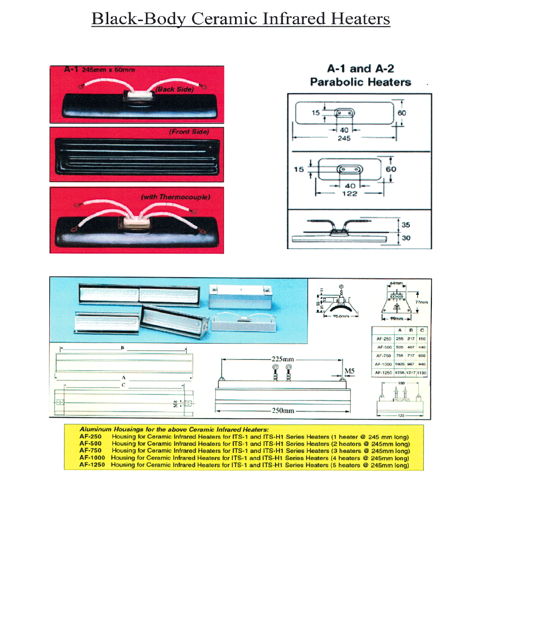 Ceramic Infrared Heaters